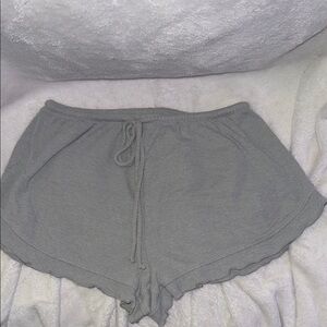 Forever21 Gray Ribbed Knit Shorts